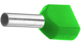 470714D [100 шт], Twin entry ferrule 6 mm2 green 26 mm pack of 100 pieces, Vogt AG