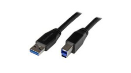 USB3SAB5M, USB Cable USB-A Plug - USB-B Plug 5m USB 3.0 Black, StarTech.com