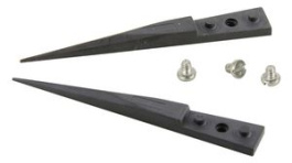 A73ZJ, Kit of 2 Ceramic Tips and 3 Screws Fine/Pointed/Straight 50mm ESD, Ideal-Tek