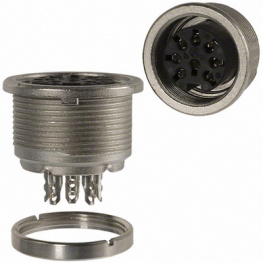 T 3507 000, Device bushing C091A 8-pin Poles 8 5 A 100 VAC/VDC, Amphenol