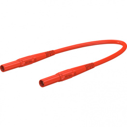 XMS-419 100CM RED, Safety test lead diam. 4 mm Red 100 cm 2.5 mm2 CAT IV, Staubli (former Multi-Contact )