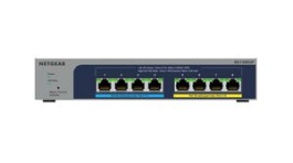 MS108EUP-100EUS, PoE Switch, Unmanaged, 2.5Gbps, 230W, RJ45 Ports 8, PoE Ports 8, NETGEAR