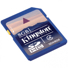 SD4/8GB, SDHC card 8 GB, Kingston