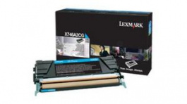 X746A3CG, Toner Cartridge, 7000 Sheets, Cyan, Lexmark