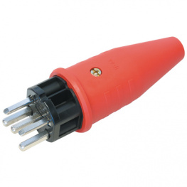 STEKO TPE-CONNECTOR TYP 25 RED, Plug Red CH / Type 25, Steffen