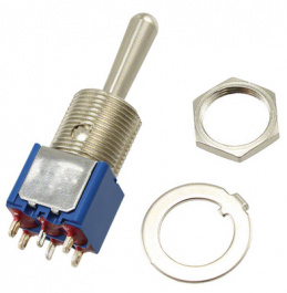 5646MAB, Miniature Toggle Switch Thick Lever On-On 2P, APEM