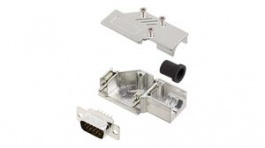 DCMR09-ULP-HDP15-K, Вилка; D-Sub; PIN:15; "папа"; угловой 90°; под пайку; на провод, Encitech Connectors