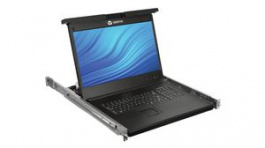 LRA185KMM8D-201, 8-Port 18.5" LCD Rack Mount KVM Console with Cables, UK, Vertiv