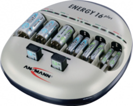 ENERGY 16 PLUS, Заряд.устр: микропроцессорное; Ni-MH; Uпит: 230ВAC, Ansmann