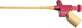 KLEPS 250 RED, Clamp-type test probe diam. 4 mm red, SKS Kontakttechnik