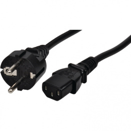 PB-411-06-S (HF) PE plug, Mains Cables PE contact-Plug C13-Socket 1.8 m, Maxxtro