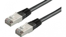 21.15.0455, Patchcord Cat 5e FTP 10 m Black, Roline
