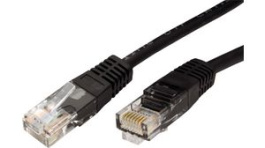 21.15.0555, Patchcord Cat 5e UTP 3 m Black, Roline