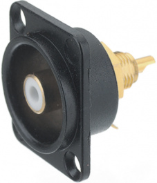 NF2D-B-6, Cinch panel socket black blue, Neutrik