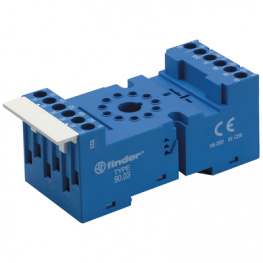 90.03SMA, Панелька; PIN:11; 10А; 250ВAC; Монтаж: DIN, на панель; Серия:60.13, FINDER