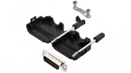 DPPK15-BK-DBP-K, D-Sub plug kit 15P, Encitech Connectors