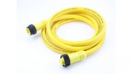 1300100865, Mini-Change A-Size Double-Ended Cordset 4 Poles Male (Straight) to Female (Straight) 16 AWG Yellow TPE 2m (6.56'), Molex