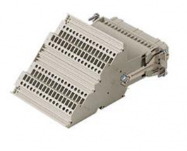 CTSF 64 L, CTS, 64 poles + earth, female insert, with female contacts, silver plated, ILME