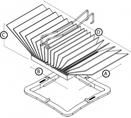 ATS-51450R-C2-R0, Heat sink 45 mm 1.2 K/W black anodised, Advanced Thermal Solutions