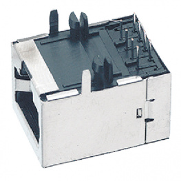 S296N-8P8C30TBK, RJ45 PCB socket, DDK