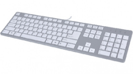 K01-CH, X-Slim Keyboard CH USB Silver, Maxxtro