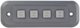 1K0421, Клавиатуa с защитой от умышленного повреждения 4-элементная клавиатура (F1-F4), Storm Interface