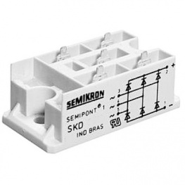 SKD31/14, Трехфазный диодный мост; Urmax: 1,4кВ; If: 31А; Ifsm: 370А; винтами, SEMIKRON