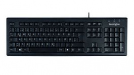 1500109, Keyboard, ValuKeyboard, US English with €, QWERTY, USB, Cable, Kensington