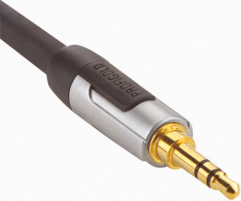 PROA3302, Audio connecting cable 2 m Black, PROFIGOLD