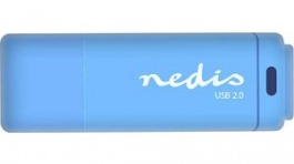 FDRIU264BU, USB 2.0 Flash Drive 64GB Blue, Nedis (HQ)