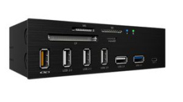 IB-867A, Memory Card Reader, Internal, Number of Slots 4, Black, ICY BOX