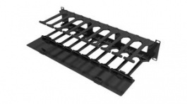 VRA1022, Cable Organizer, Single Side with Cover, 152 x 89mm, Metal, Black, Vertiv