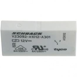 1393236-4, V23092-A1012-A201 PCB power relay 12 VDC 170 mW, Schrack / TE