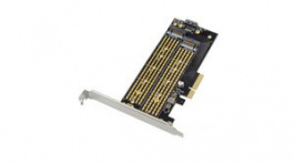DS-33172, 2-Slot M.2 NVMe SSD Expansion Card PCIe 3.0/SATA PCI-E x4, DIGITUS