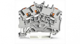 2202-6305, Terminal block, Push-In, 3 Poles, 1 ... 2.5mm², Wago