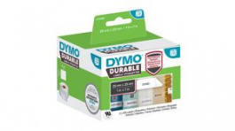 2112286, Label Roll, Polypropylene, 25 x 25mm, 850pcs, White, Dymo
