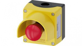 3SU1801-0NB00-2AC2, Emergency Stop Switch Assembly 2NC Red / Yellow 10 A 500 V, Siemens
