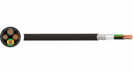 V0404042BK000 [50 м], Control cable, FRNC/LS0H, Servo, 4 x 2.5 mm2, Black, 50 m, Veriflex