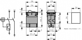 4435.0219, Circuit-breaker, thermal 5 A, Schurter