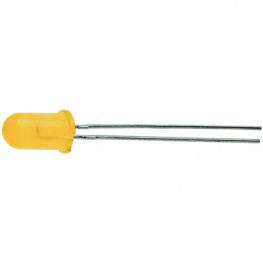 HLMP-4719-A00B2, PCB LED 5 mm round Yellow low current, Broadcom (Avago)