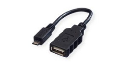 11.02.8311, USB 2.0 Adapter, USB-A Socket - USB Micro-B Plug, Roline