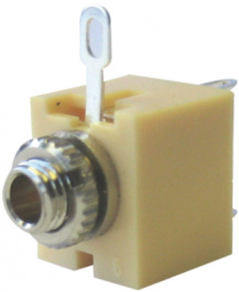 FC6810, Гнездо; Jack 2,5мм; "мама"; mono; с выключателем; пайка, Cliff