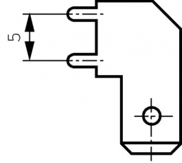 61-1573-11, Faston-Tab, -