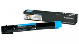 X950X2CG, Toner Cartridge, 22000 Sheets, Cyan, Lexmark