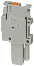 PP-H 1,5/S/1-L, Push-in-Plug, terminal block grey 0.14...1.5 mm2, Phoenix Contact