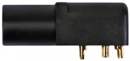 SWEB 6656 Au / BL, Safety socket diam. 4 mm Blue CAT III, Schutzinger