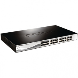 DGS-1210-28P, Switch 24x 10/100/1000 4x SFP 19^, D-Link