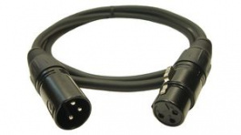FC619101, Audio Cable XLR 3-Pin Plug - XLR 3-Pin Socket 1m, Cliff