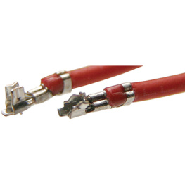 K120121013, Pre-crimped cable DF13 red 500 mm, Stig Wahlstrom Elektronik