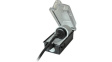 K224727 Lockable socket Switzerland, Type 12 Black-Transparent